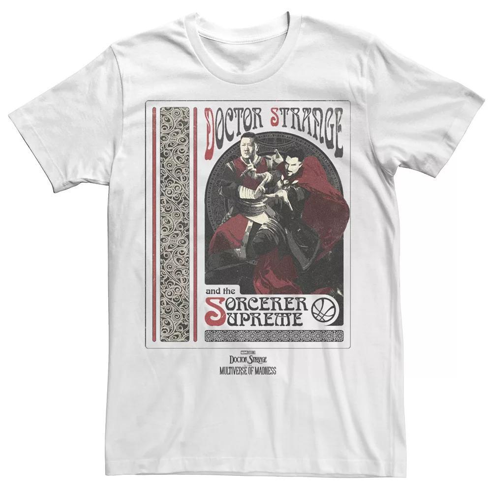 Men's Marvel Doctor Strange Movie 2 Sorcerer Supreme Groupshot Tee, Size: XL, White Product Image