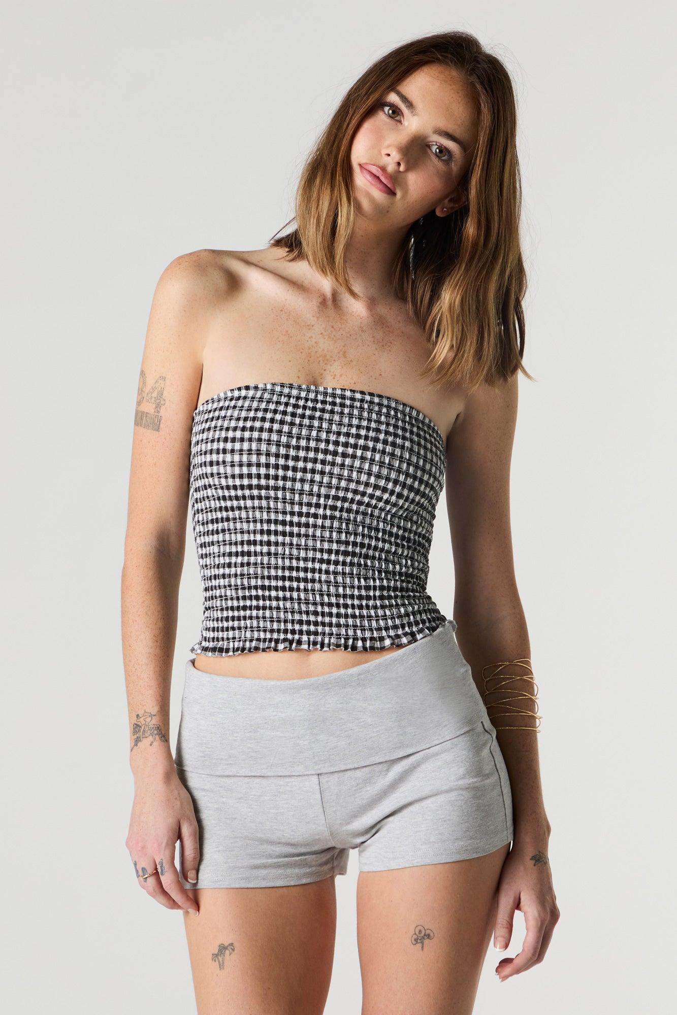 Foldover Waist Shortie Female Product Image