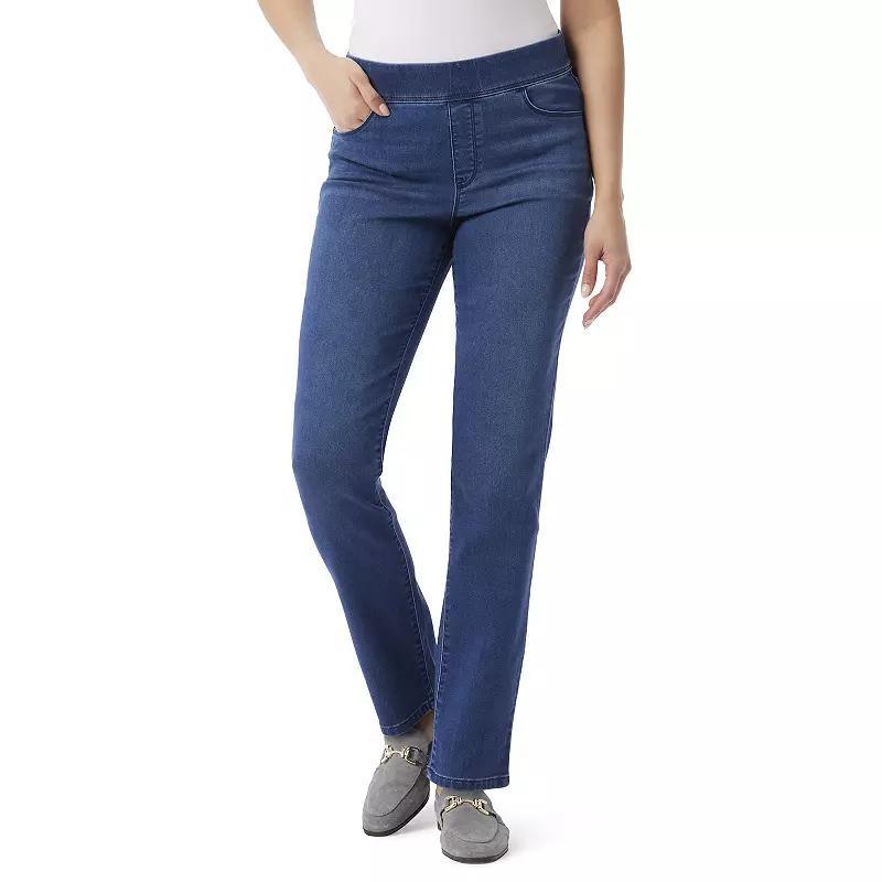 Women's Gloria Vanderbilt Knitology Amanda Pull-on Jeans, Size: Large, Terno Product Image