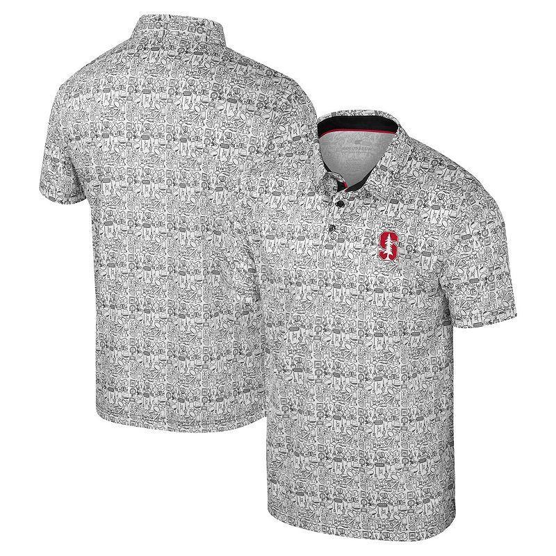 Men's Colosseum Black Oregon State Beavers It's Time! Allover Print Polo, Size: XL Product Image