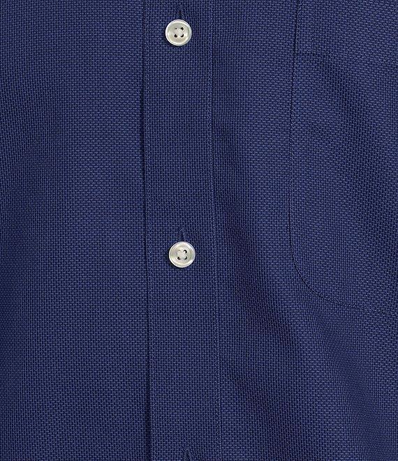 Gold Label Roundtree & Yorke Big & Tall Non-Iron Short Sleeve Solid Dobby Sport Shirt Product Image