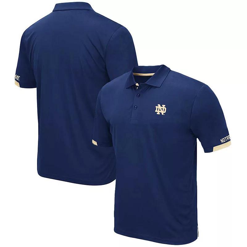 Mens Colosseum Notre Dame Fighting Irish Big & Tall Santry Polo Blue Product Image
