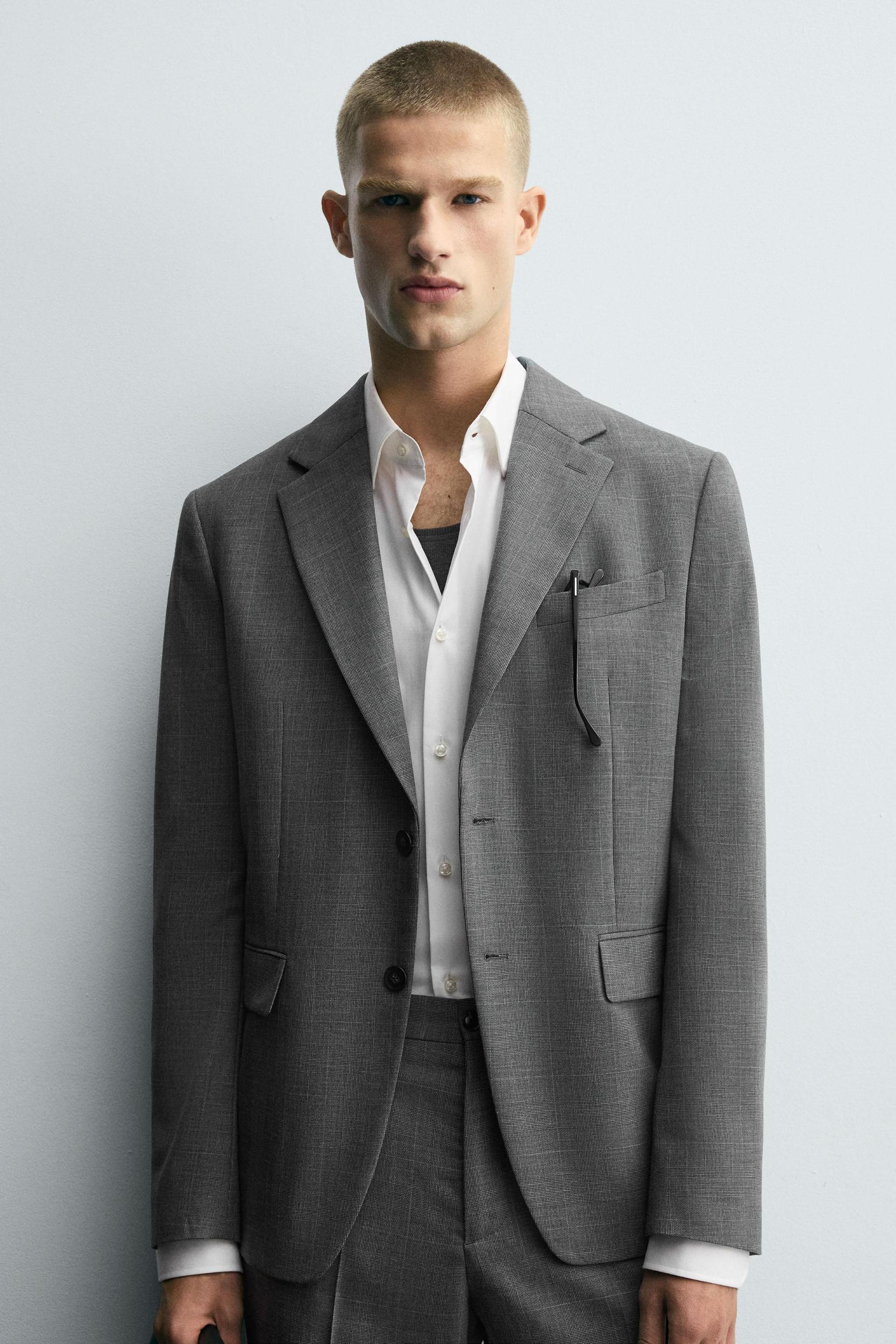 PLAID SUIT BLAZER Product Image
