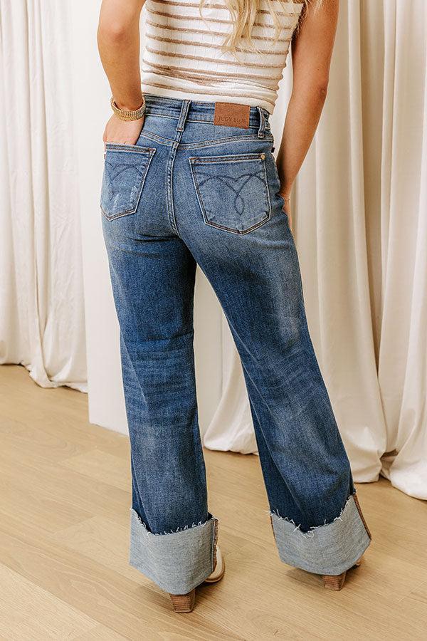 JUDY BLUE Wrenley High Waist Wide Leg Jean Product Image