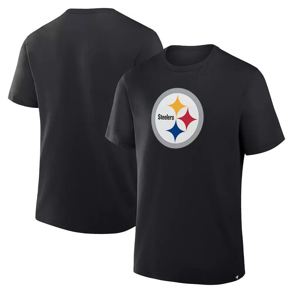 Men's Fanatics  Black Pittsburgh Steelers Legacy Cotton T-Shirt, Size: XL Product Image
