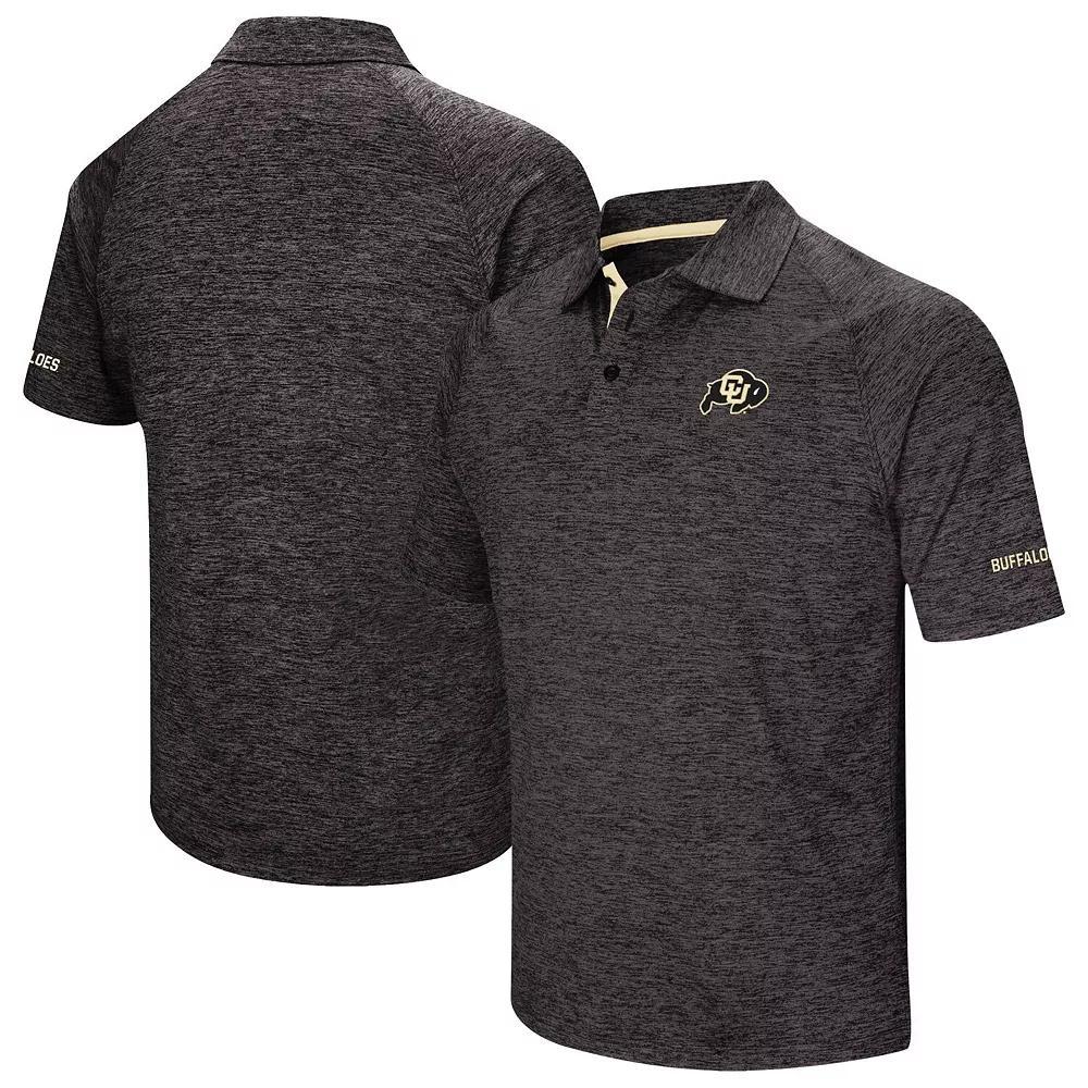 Men's Colosseum Black Colorado Buffaloes Down Swing Polo, Size: 2XL, Charco Product Image