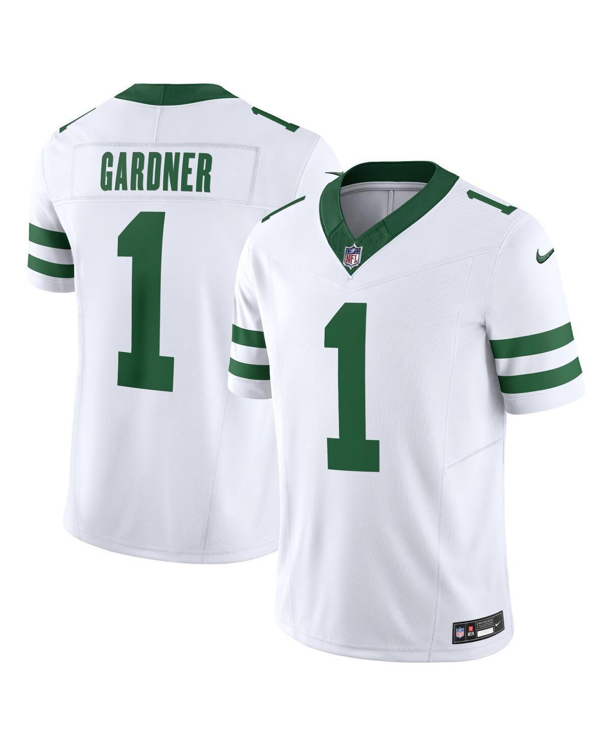 Men's Nike Ahmad Sauce Gardner White New York Jets Legacy Vapor F.U.S.E. Limited Jersey, Size: 2XL Product Image