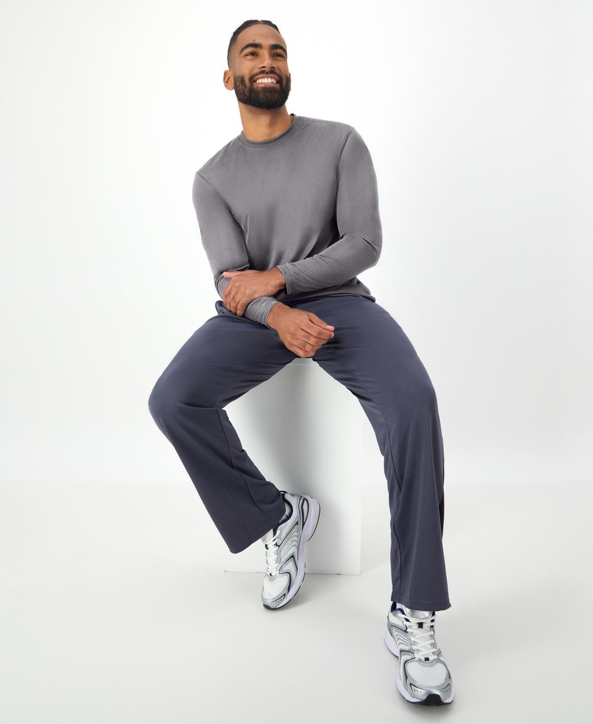 Men's Hanes® CoolDRI Long Sleeve Performance Tee, Size: XL, Blue Product Image