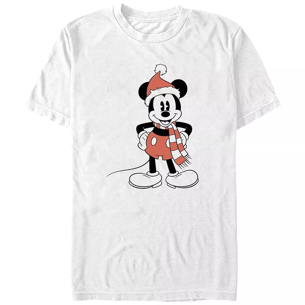 Disney's Mickey Mouse Holiday Mood Big & Tall Graphic Tee, Men's, Size: 4XL, White Product Image