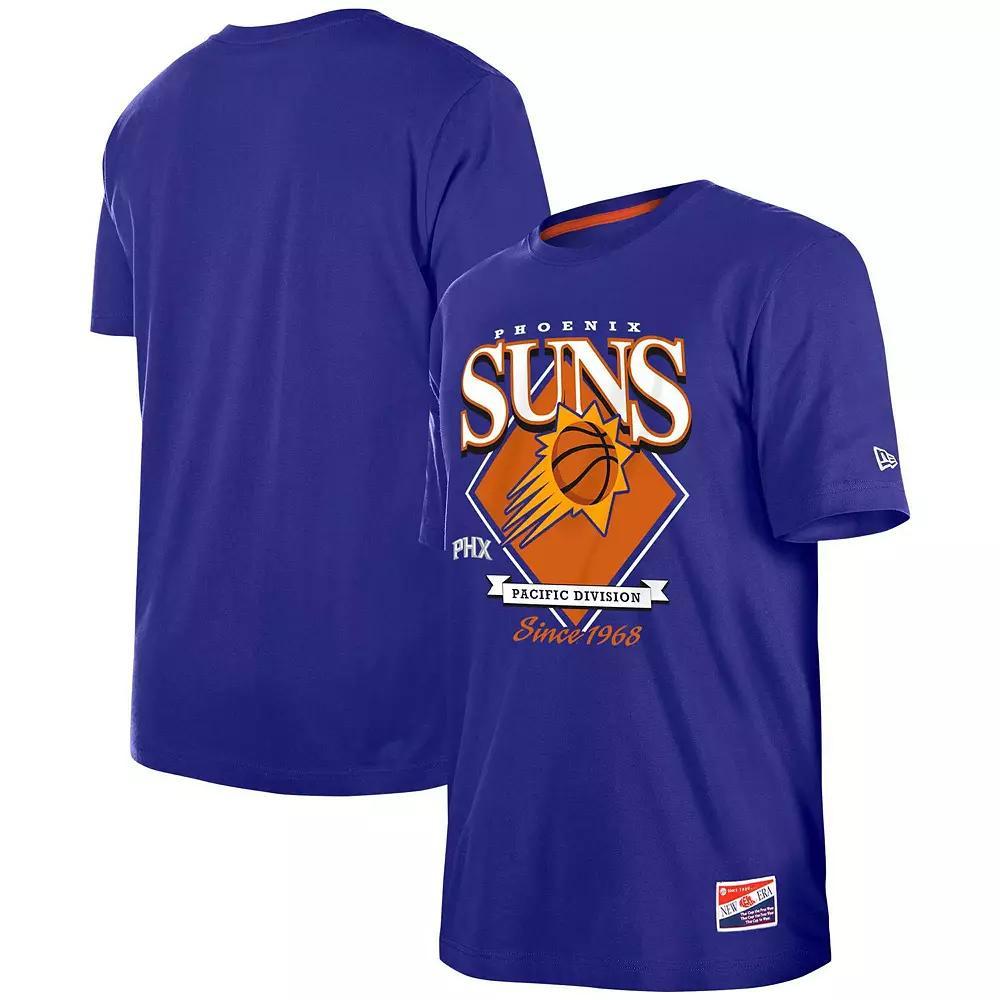 Mens New Era Purple Phoenix Suns Throwback T-Shirt Product Image