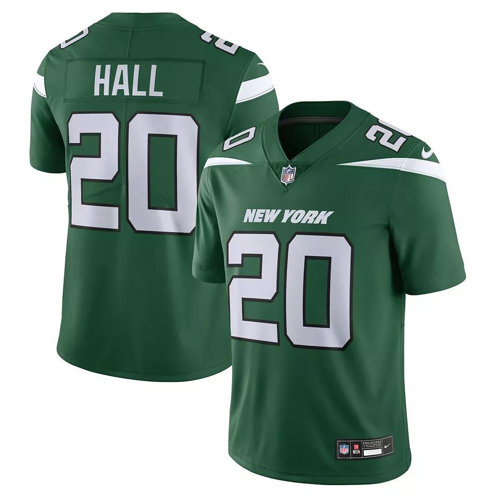Men's Nike Breece Hall Gotham Green New York Jets Vapor Untouchable Limited Jersey, Size: 3XL Product Image