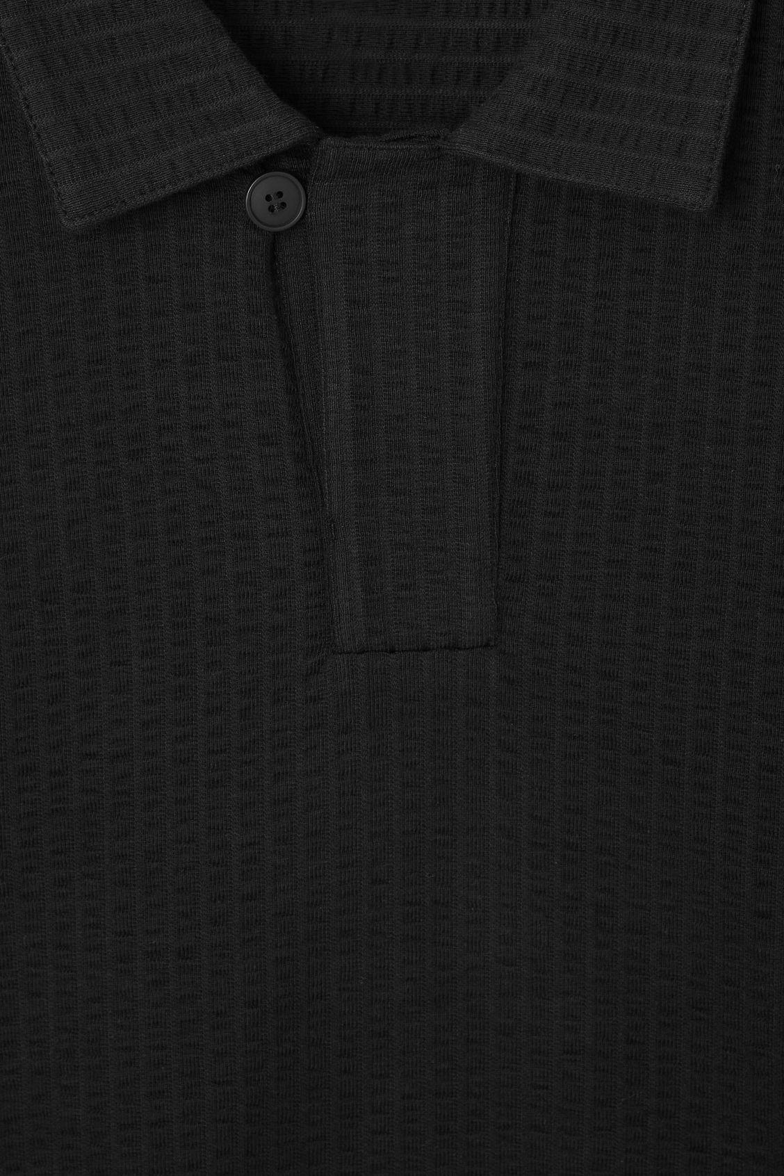RELAXED SEERSUCKER COTTON POLO SHIRT Product Image