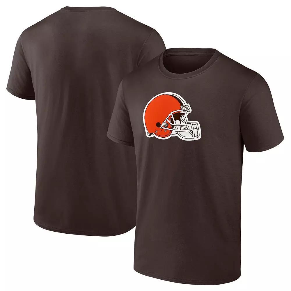 Men's Fanatics Branded Brown Cleveland Browns Evergreen Primary Logo T-Shirt, Size: 3XL Product Image