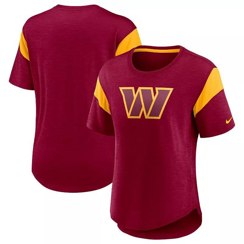 Women's Nike Burgundy Washington Commanders Primary Logo Slub Fashion Top, Size: Large, Wft Med Re Product Image