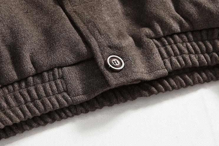 RT No. 6168 DARK BROWN WOOLEN VARSITY JK Product Image
