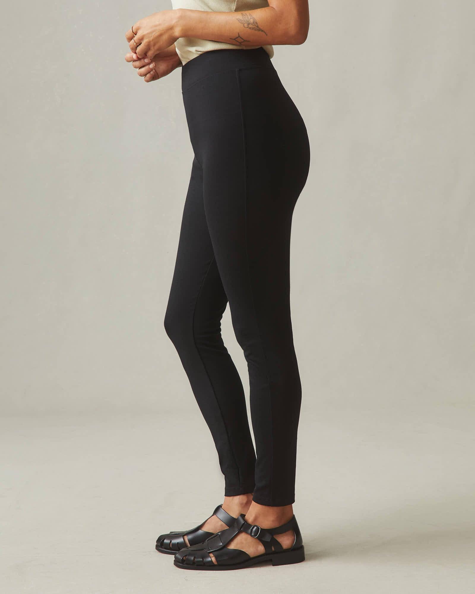 Women's Ponte Slim Pant High Rise - Super Black Female Product Image