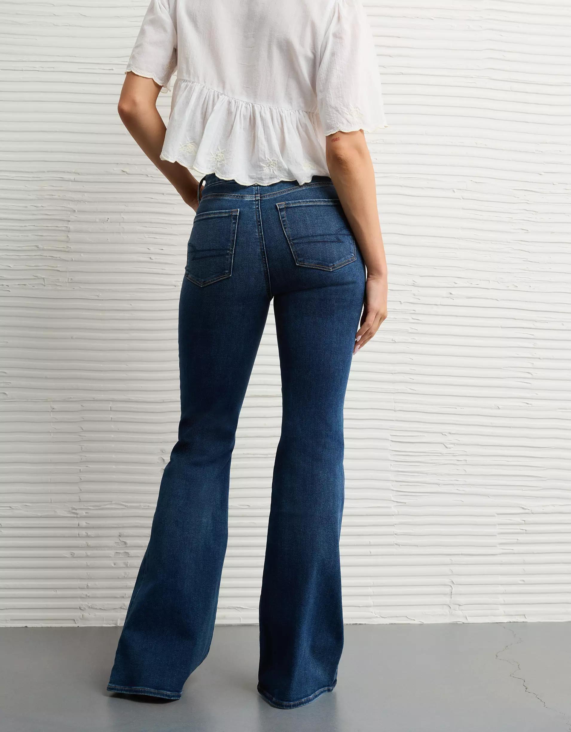AE Luxe Super High-Waisted Flare Jean Product Image