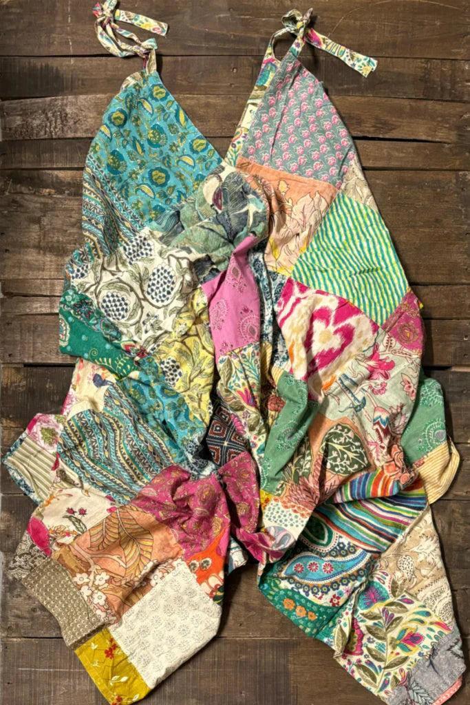 Shawna Patchwork Sunrise Jumpsuit by Jaded Gypsy Product Image