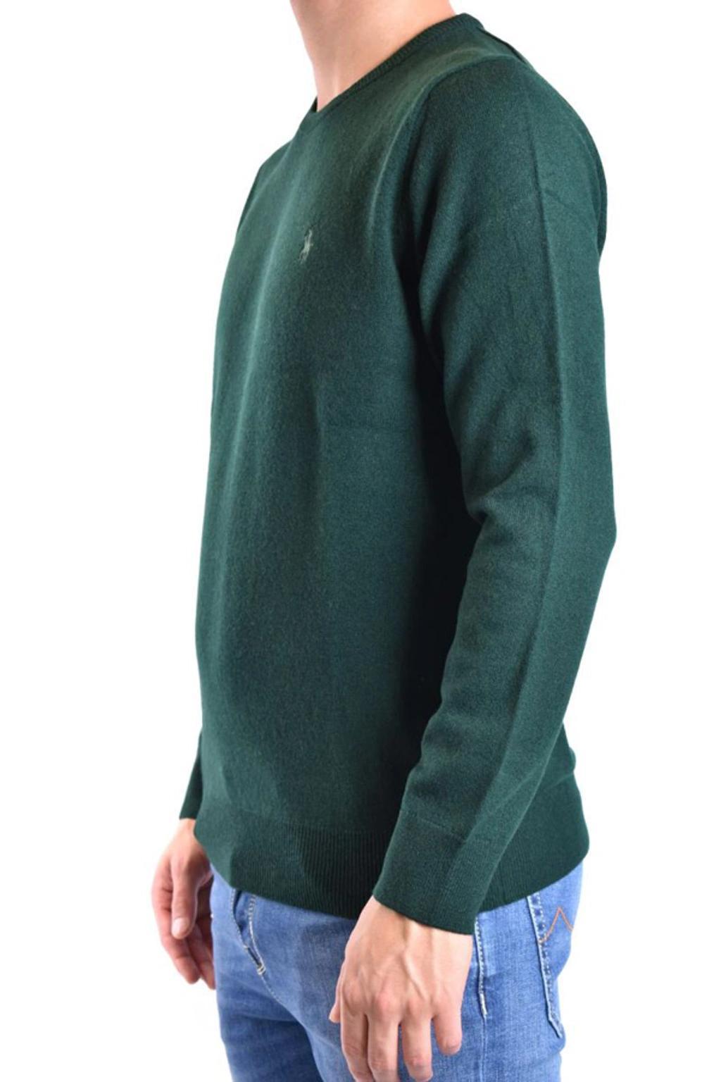POLO RALPH LAUREN Sweater In Merino Wool In Verde Product Image