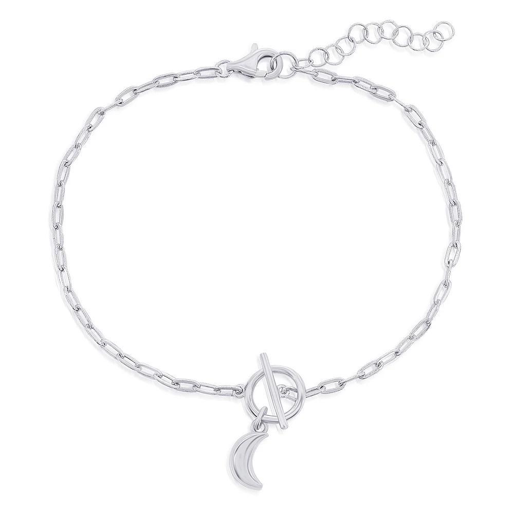 Argento Bella Ladybug Charm Paper Clip Chain Toggle Bracelet, Women's, Size: 6.5-7.5"AD, Sterling Silver Product Image