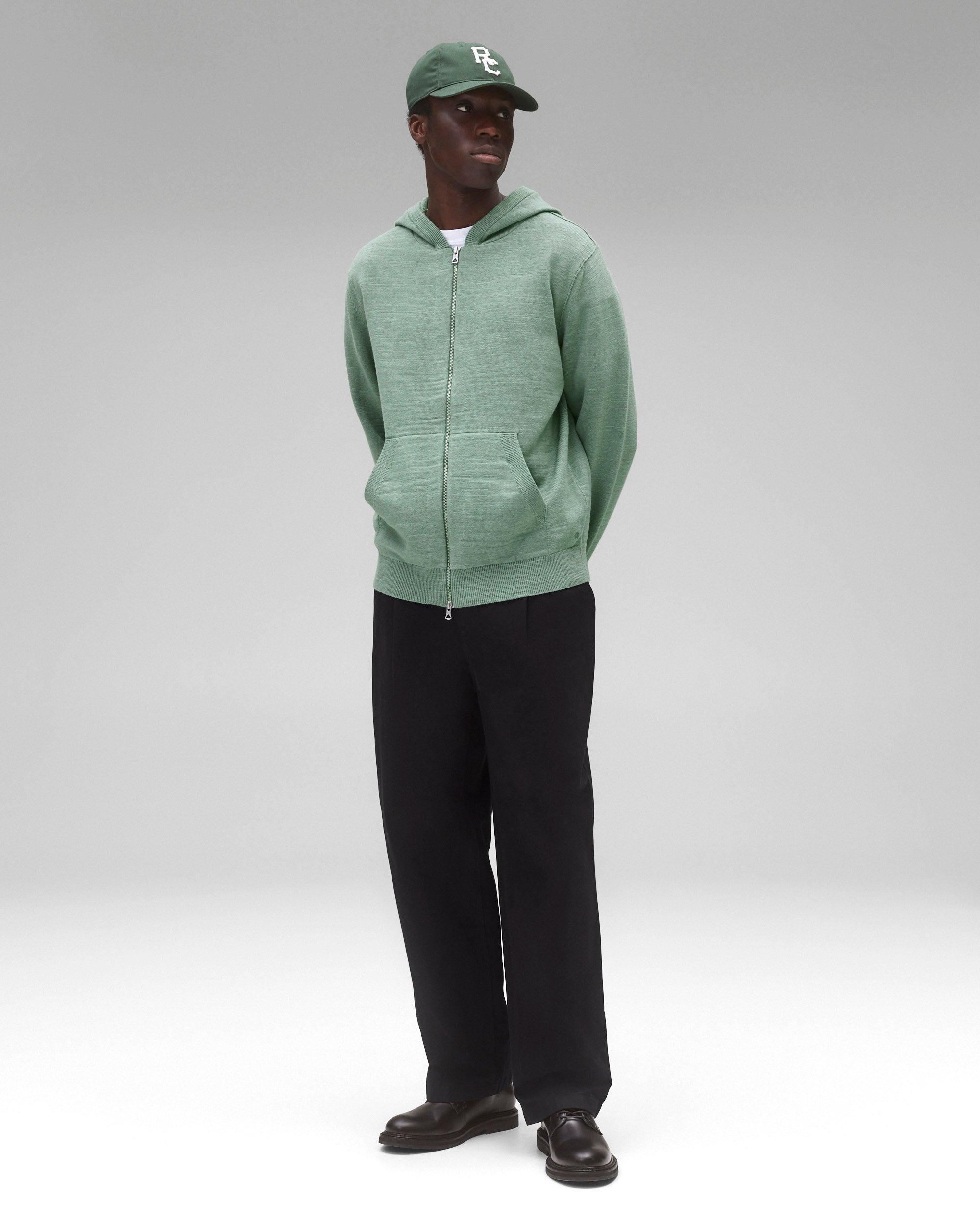 Cotton Slub Laurel Zip Hoodie Male Product Image