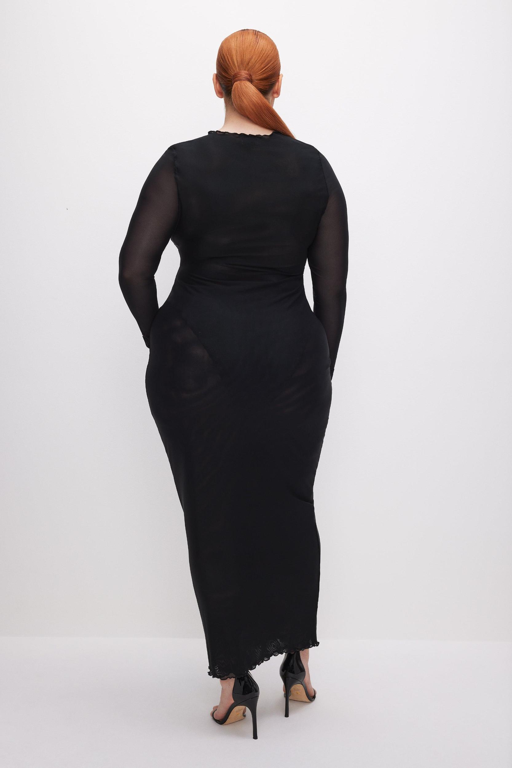 MESH MAXI DRESS | BLACK001 Product Image