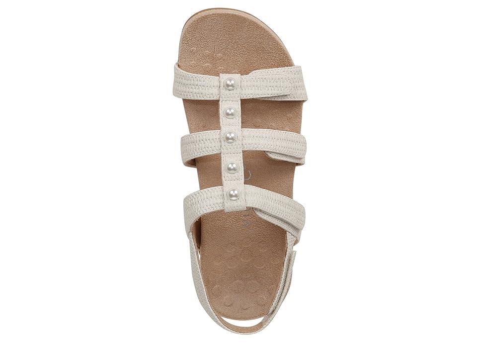 VIONIC Amber Pearl Ankle Straps (Cream Faux Leather) Women's Sandals Product Image