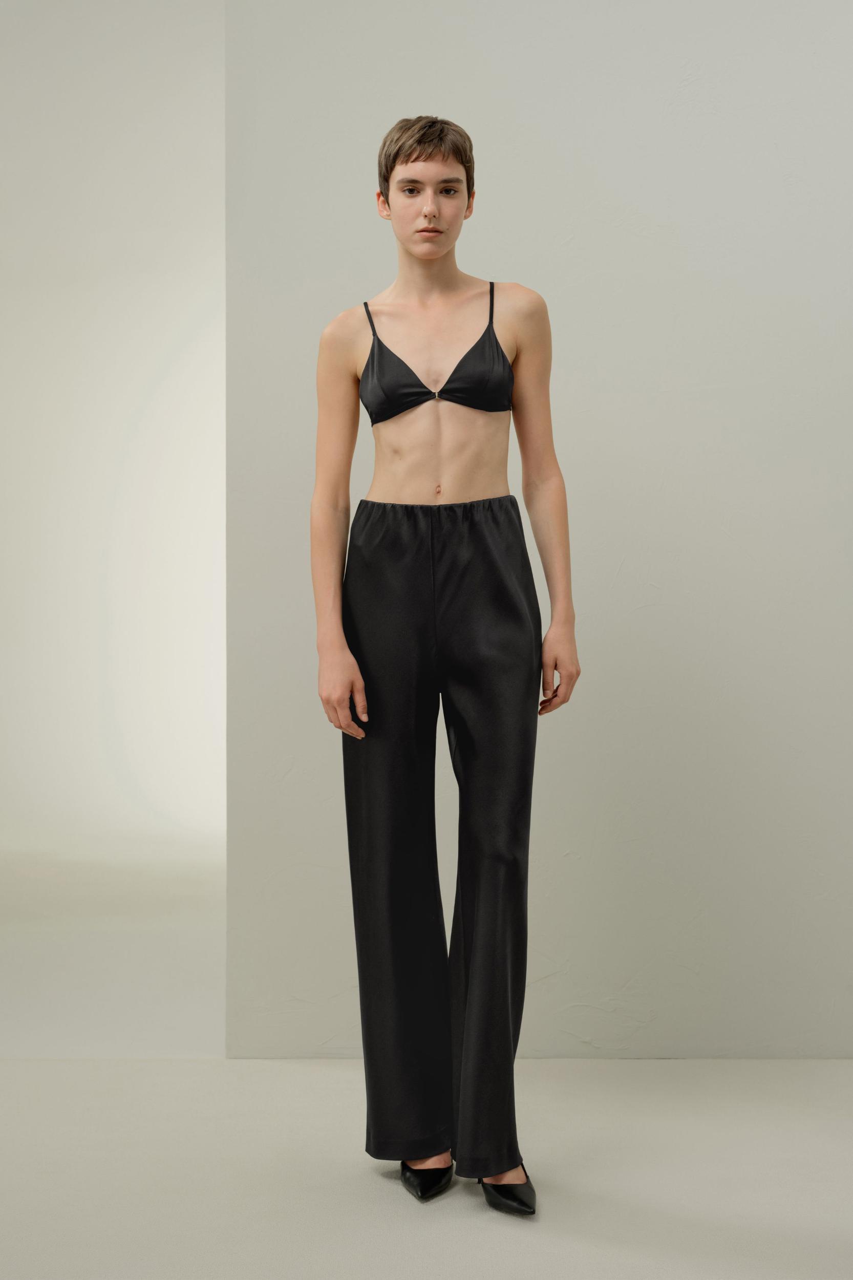 Stretch Silk Triangle Bra Product Image