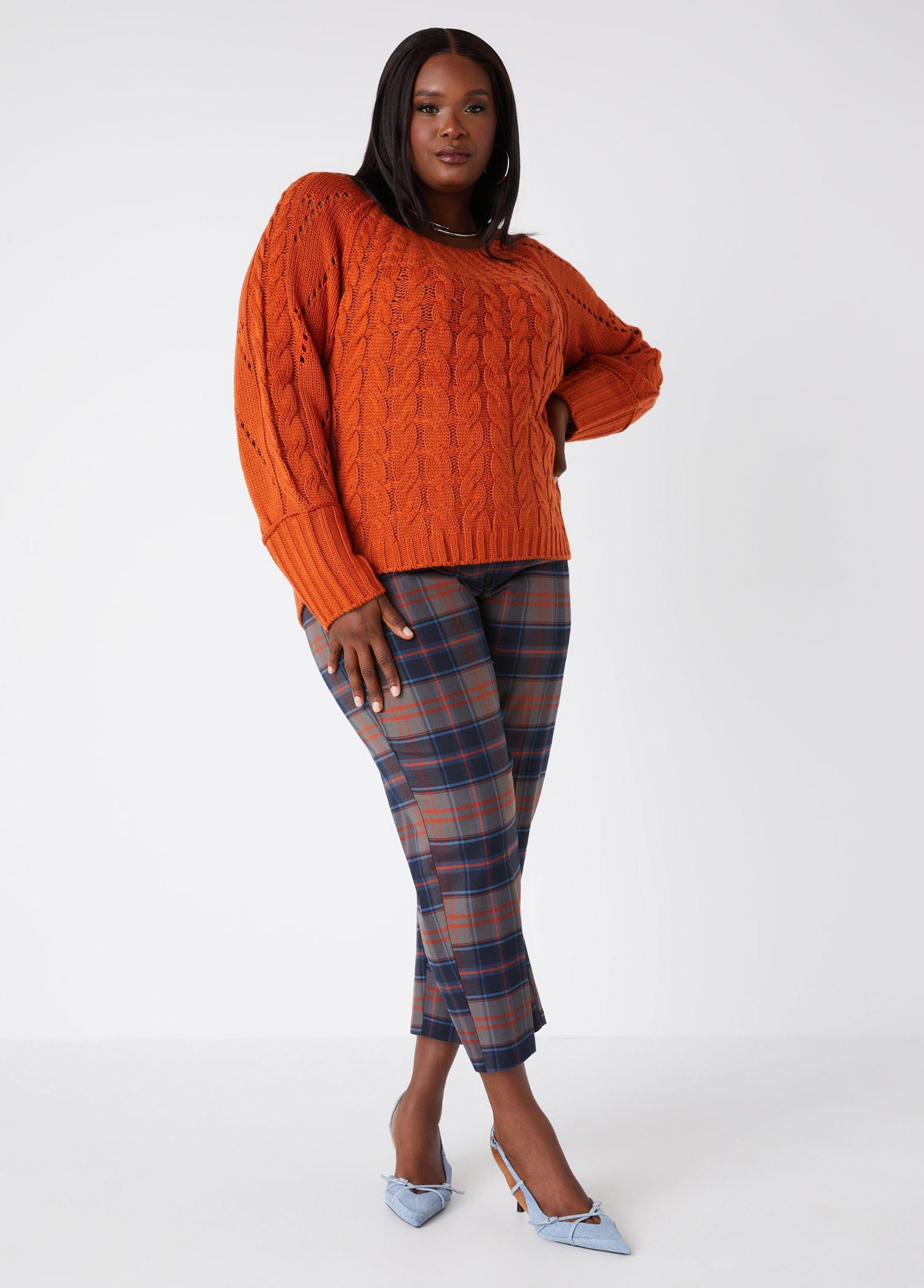 Plaid Tapered Ankle Pants Product Image