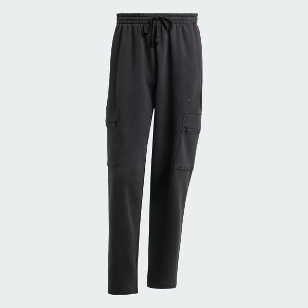 adidas ALL SZN Fleece Graphic Loose Cargo Pants Off White 2XL Mens Product Image