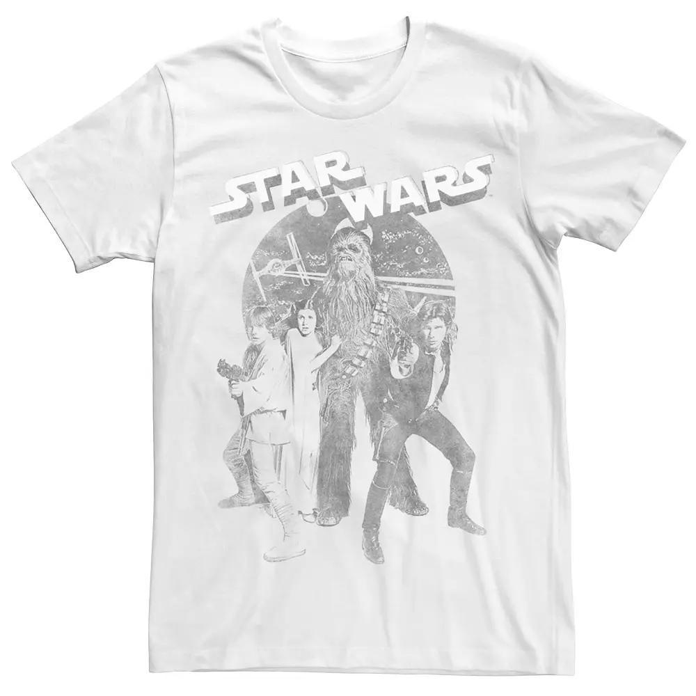 Men's Star Wars Vintage Heroes Tee, Size: XL, White Product Image