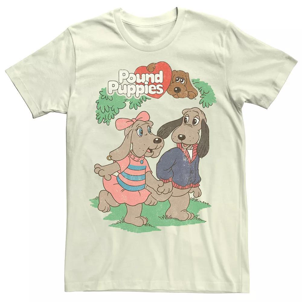 Men's Pound Puppies Puppy Couple Tee, Size: Medium, Natural Product Image