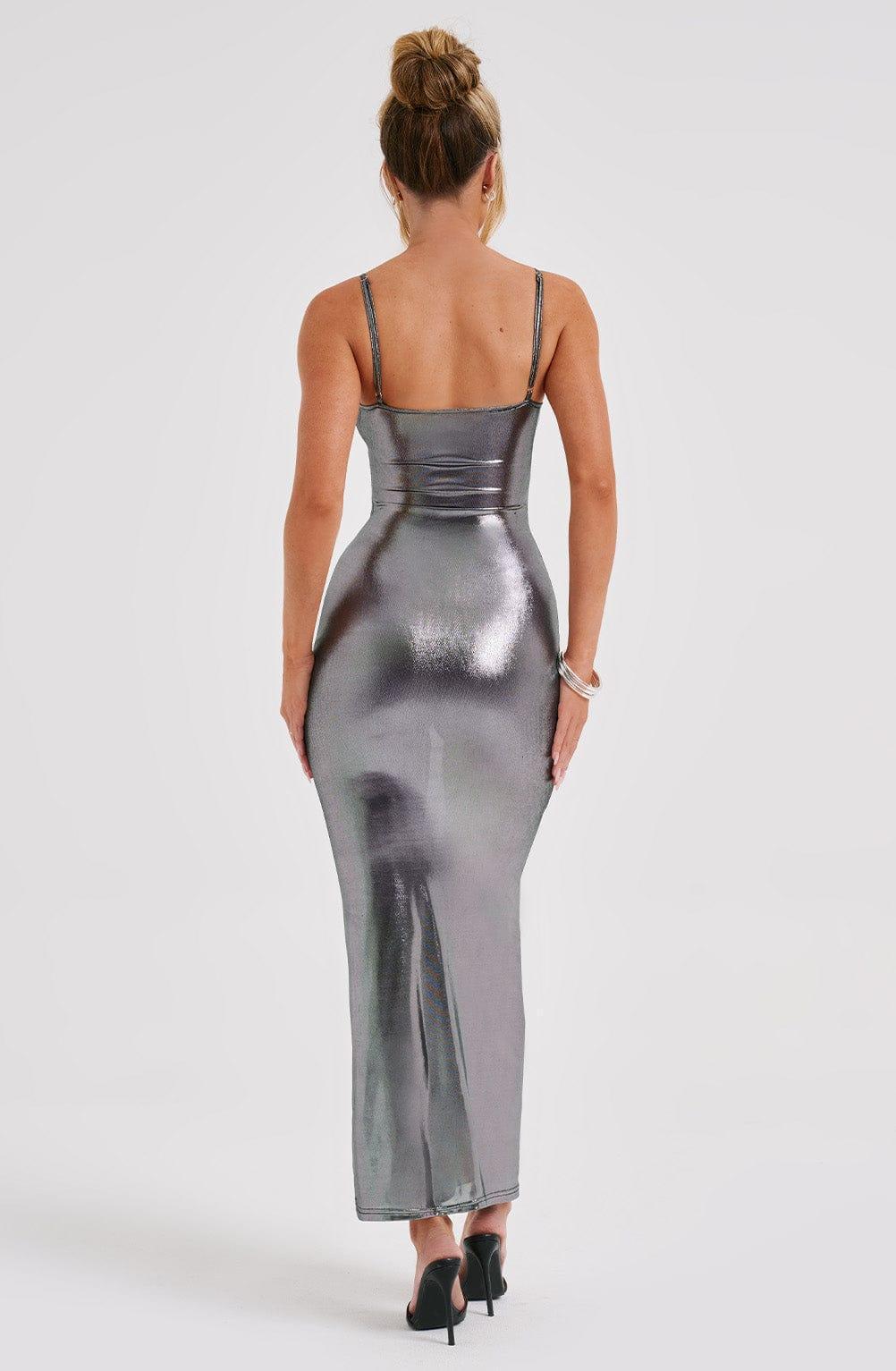 Kyranni Maxi Dress - Silver Product Image