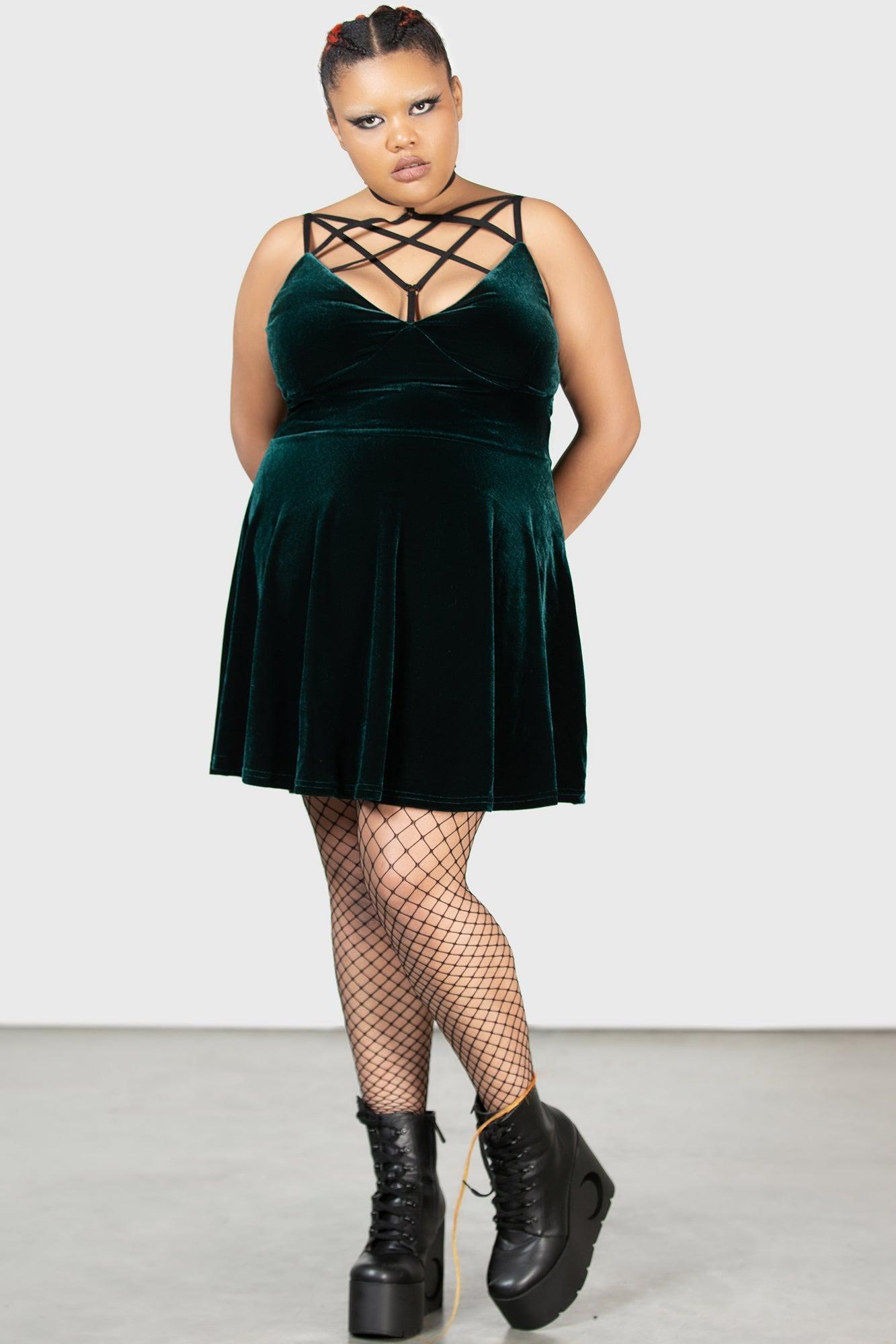 Magica Skater Dress [EMERALD] Female Product Image