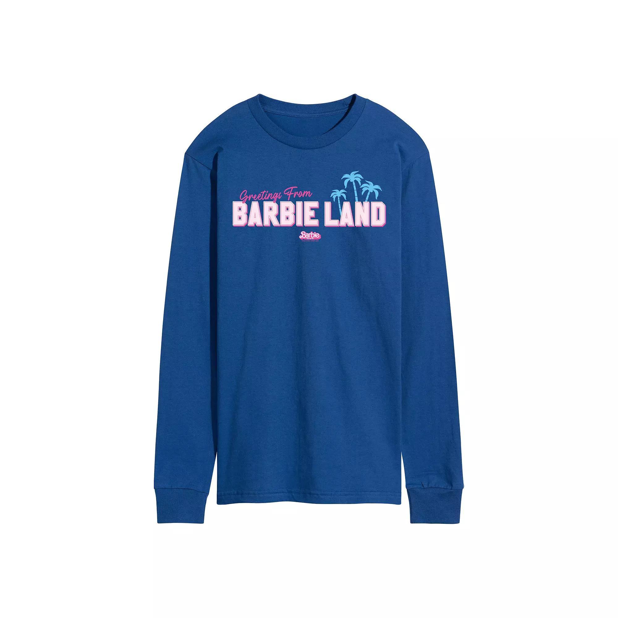 Mens Barbie The Movie Greetings From Barbie Land Graphic Tee Product Image