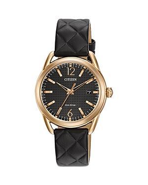 Drive from Citizen Eco-Drive Womens LTR Leather Watch - FE6083-13E Black Product Image