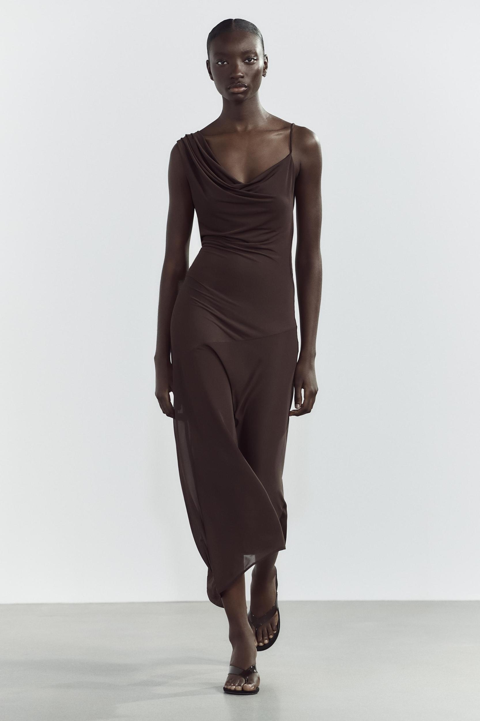 LONG ASYMMETRICAL DRESS Product Image