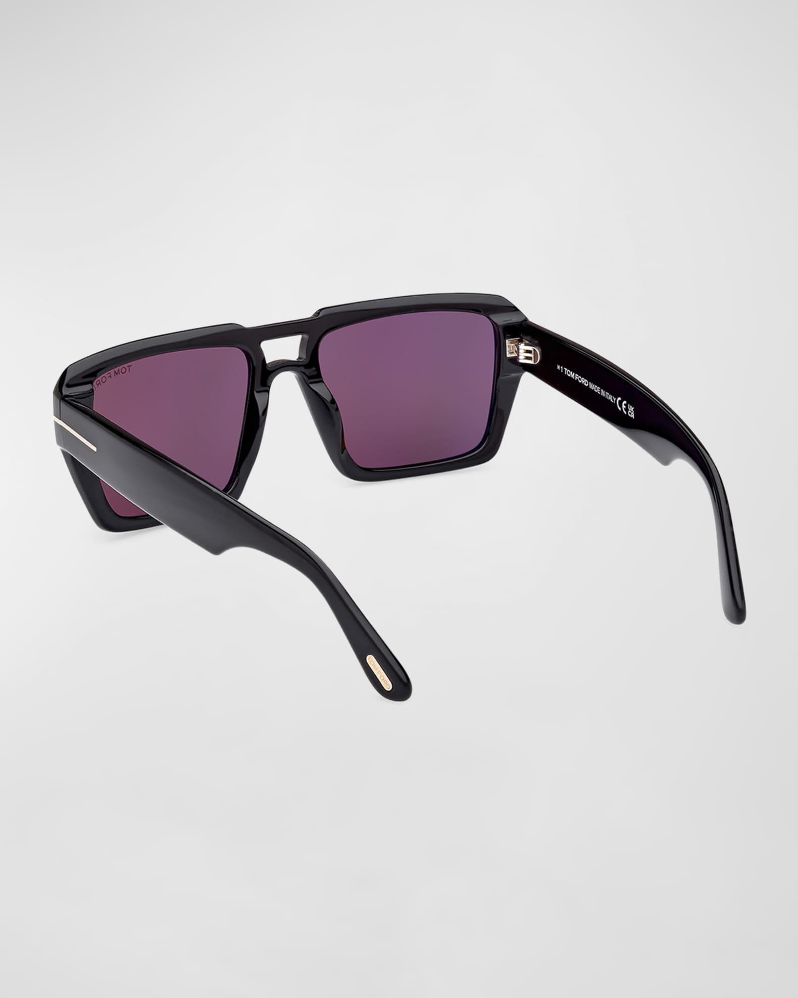 Men's Redford Acetate Rectangle Sunglasses Product Image