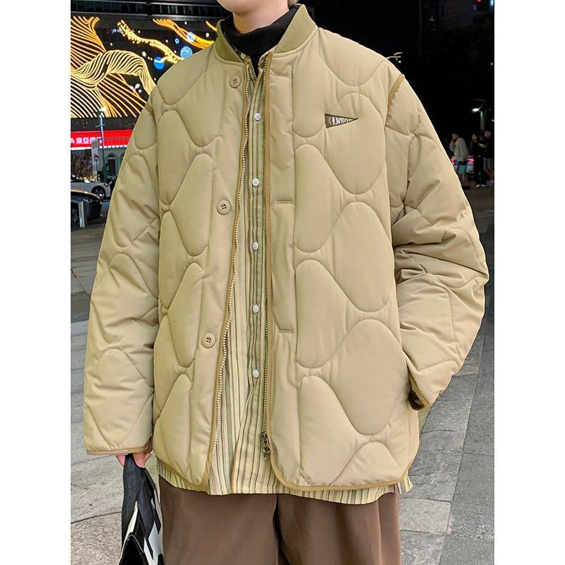 Button-Up Quilted Jacket Product Image