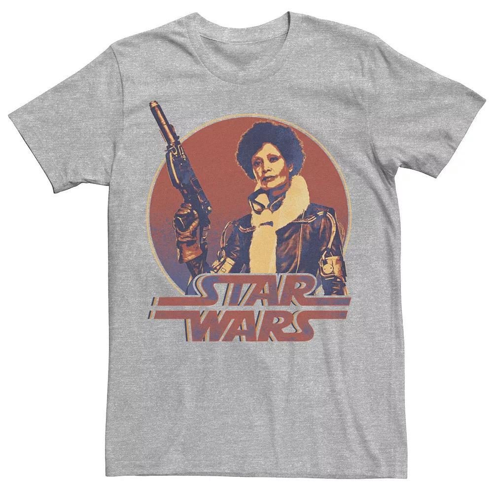 Men's Star Wars Han Solo Movie Val Retro Circle Tee, Size: Medium, Athletic Grey Product Image