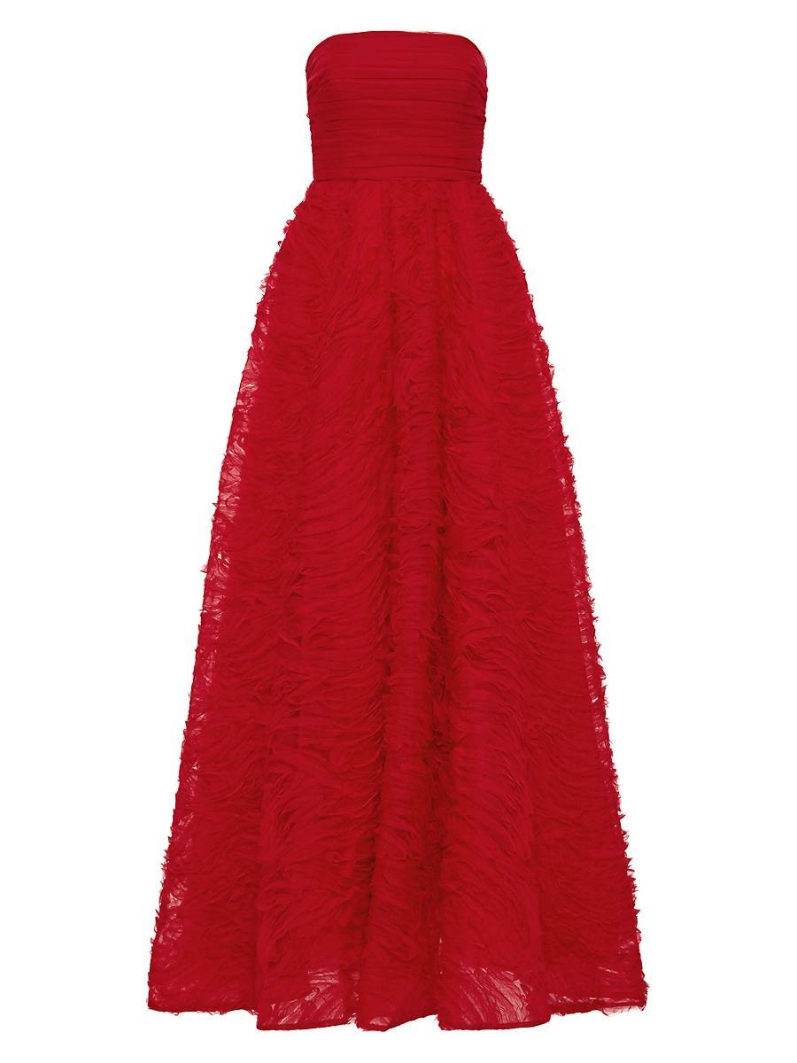 Womens Fernanda Strapless Fit & Flare Gown Product Image