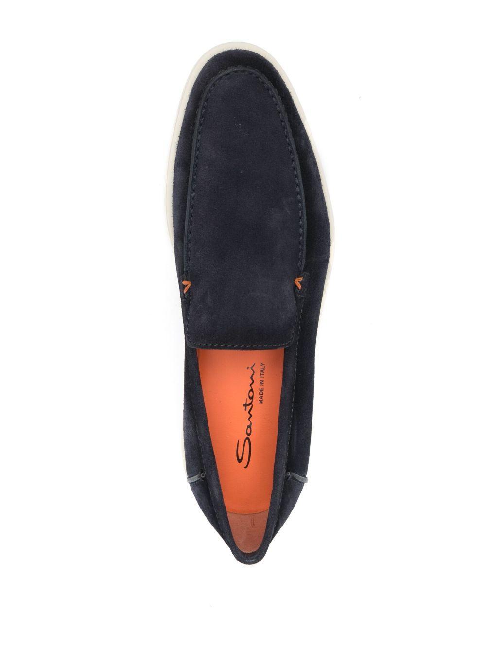 almond-toe suede loafers Product Image
