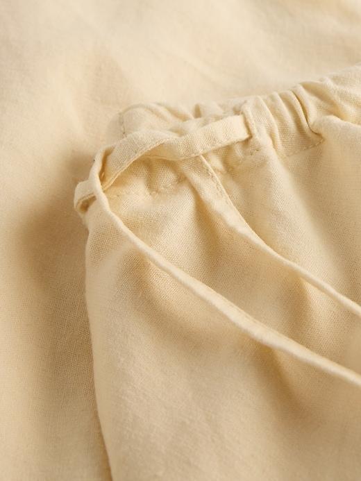 Linen-Blend Midi Skirt Product Image