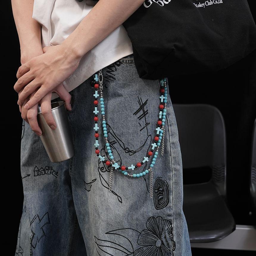 Gemstone Beaded Waist Chain Belt Product Image