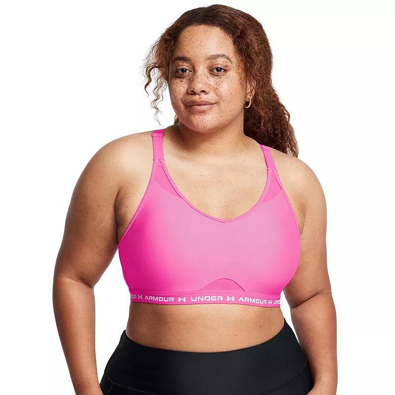 Women's Under Armour Crossback Low-Impact Sports Bra, Size: Large, Castlerock Product Image