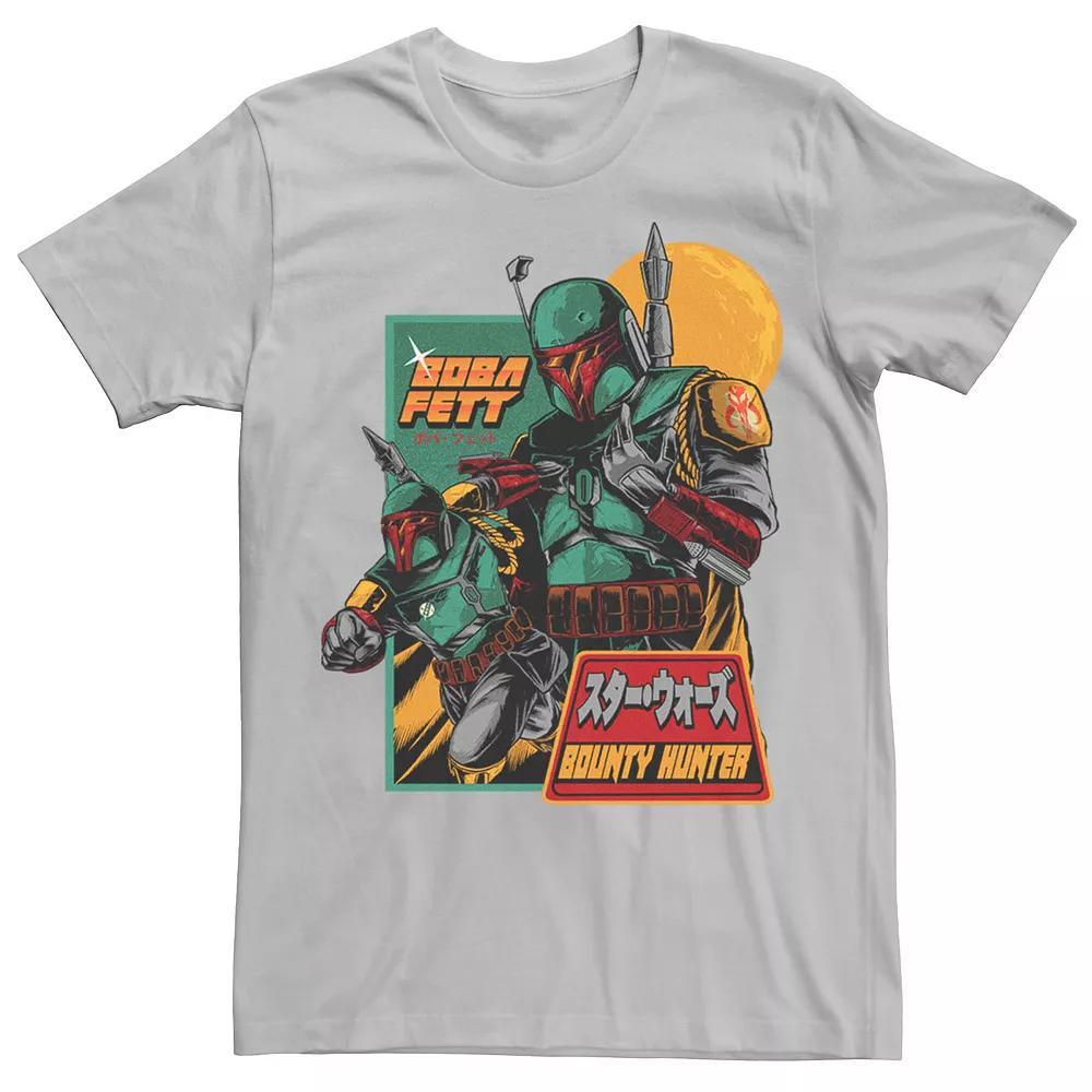 Big & Tall Star Wars Boba Fett Bounty Hunter Retro Poster Tee, Men's, Size: Medium, Natural Product Image