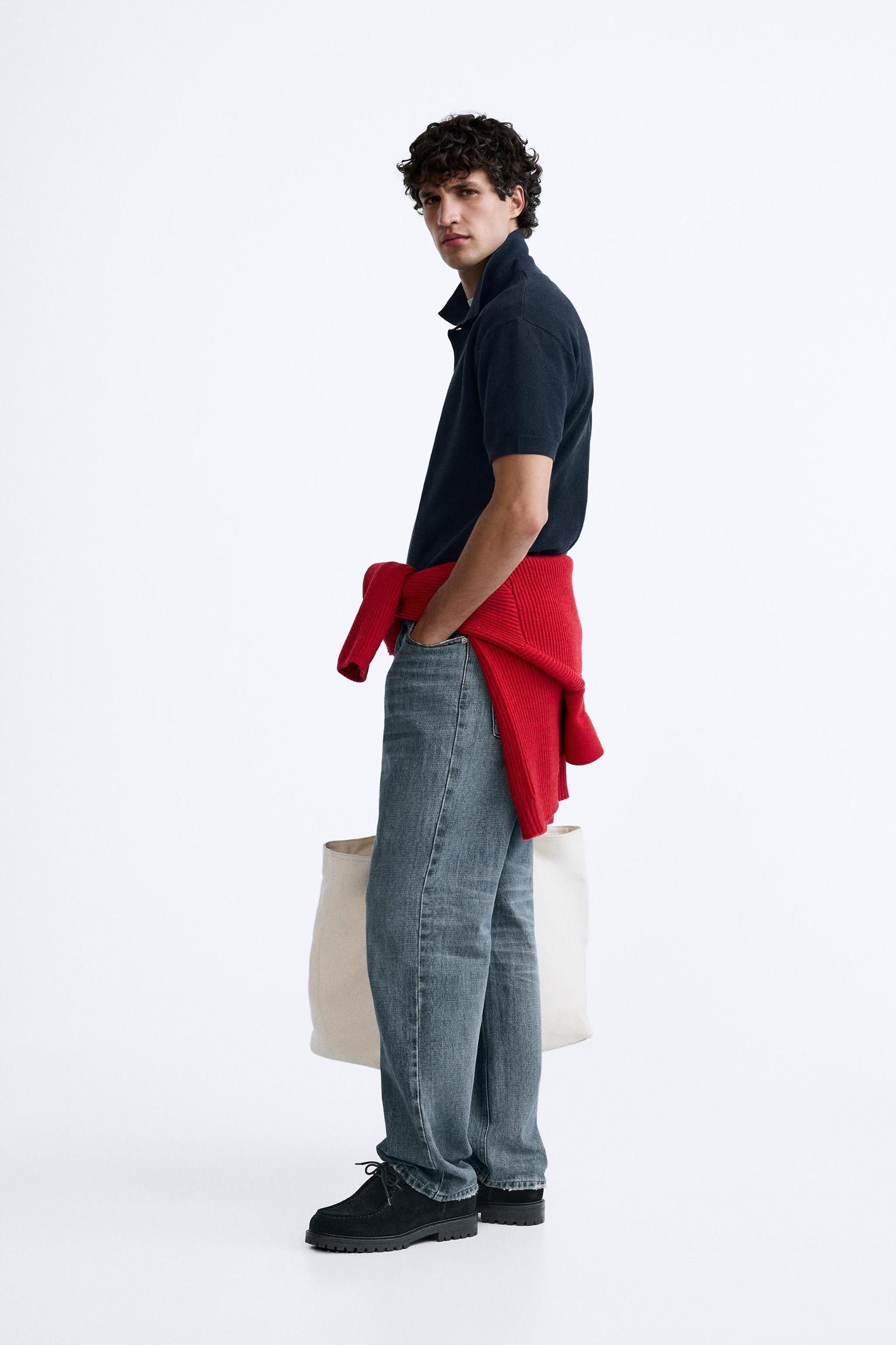TEXTURED KNIT POLO Product Image