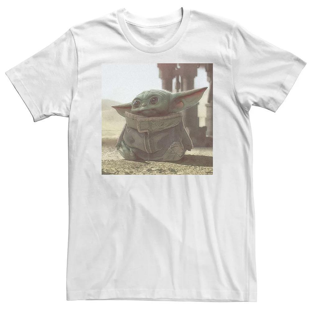 Big & Tall Star Wars The Mandalorian The Child Photograph Tee, Men's, Size: 5XL, White Product Image