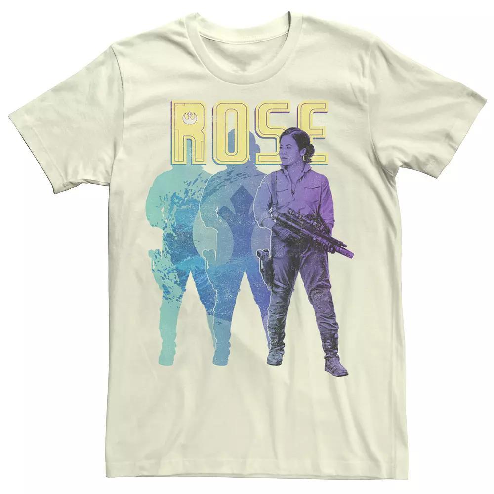 Men's Star Wars The Rise Of Skywalker Rose Gradient Portrait Tee, Size: Medium, Natural Product Image