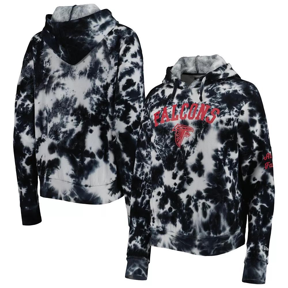 Women's New Era Black Atlanta Falcons Cloud Dye Fleece Pullover Hoodie, Size: XS Product Image